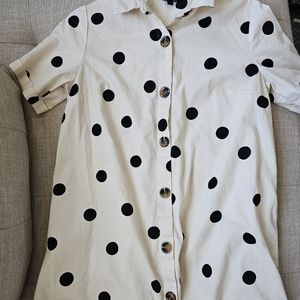 Who What Wear polka dot dress